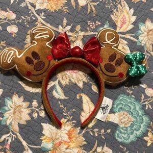 Mickey and Minnie Gingerbread Holiday Ears